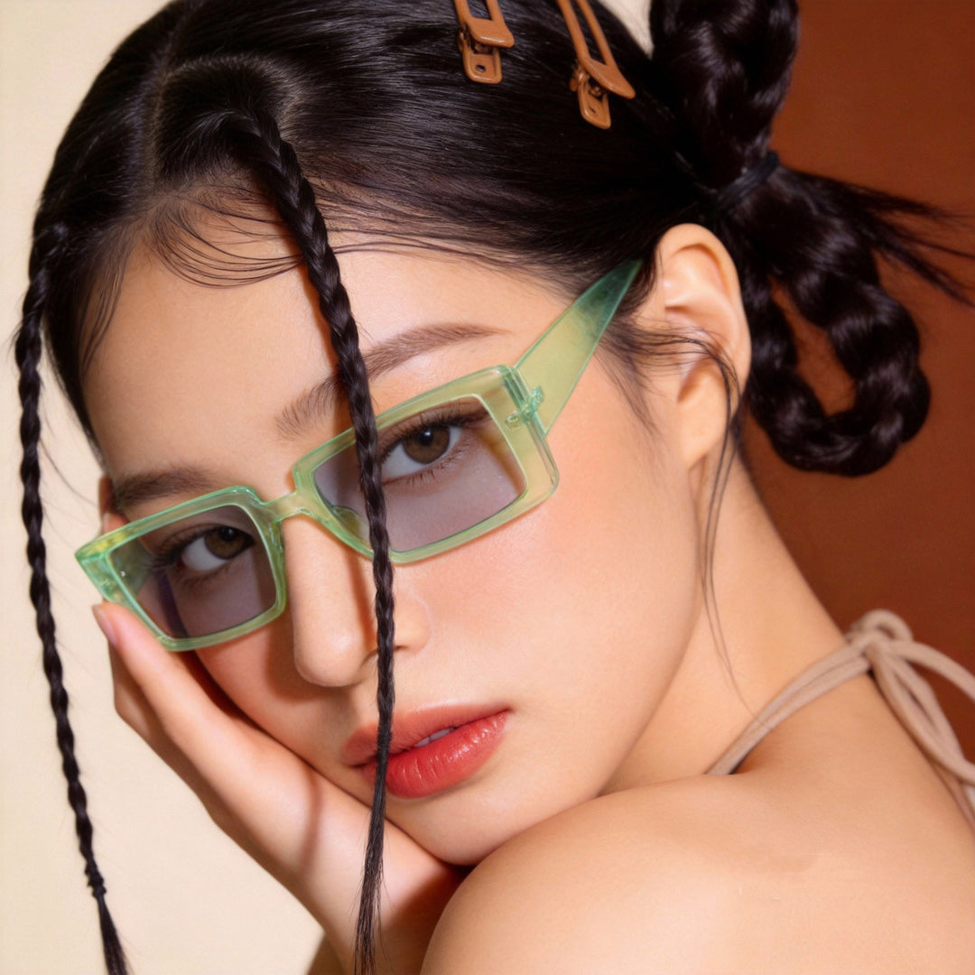 Damen oversized Sonnenbrille mit modischem Rahmen Karnz