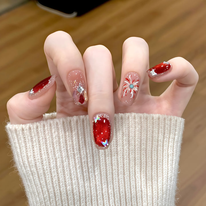 Glitzernde Kunstnägel Karnz