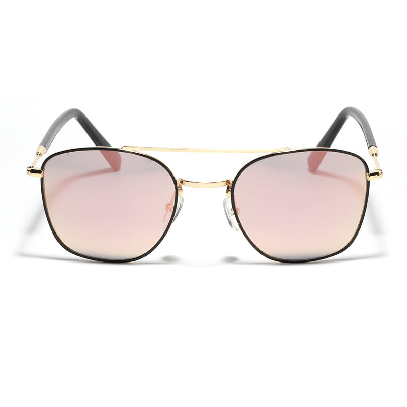 Damen modische quadratische Sonnenbrille mit luxuriösem Metallrahmen Karnz