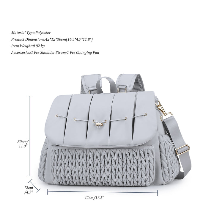 Modischer Rucksack mit Geflochtenem Design Karnz