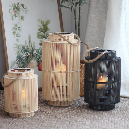 Dekorative Rattan-Laterne Karnz
