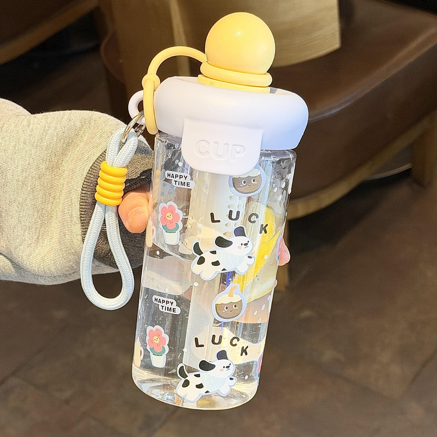 Damen Trinkflasche mit süßen Tiermotiven Karnz
