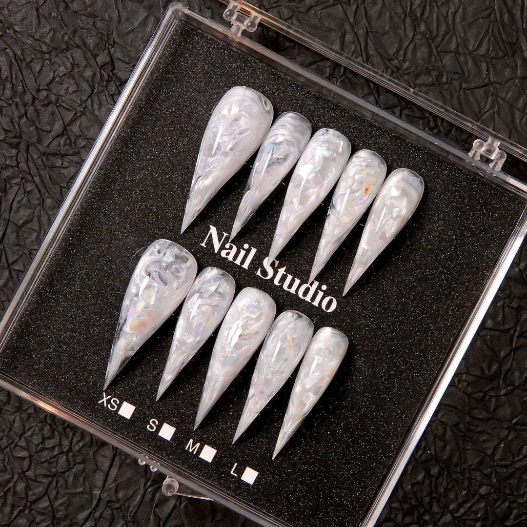 Künstlerische Stiletto Press-On Nagelverzierungen  1791254780