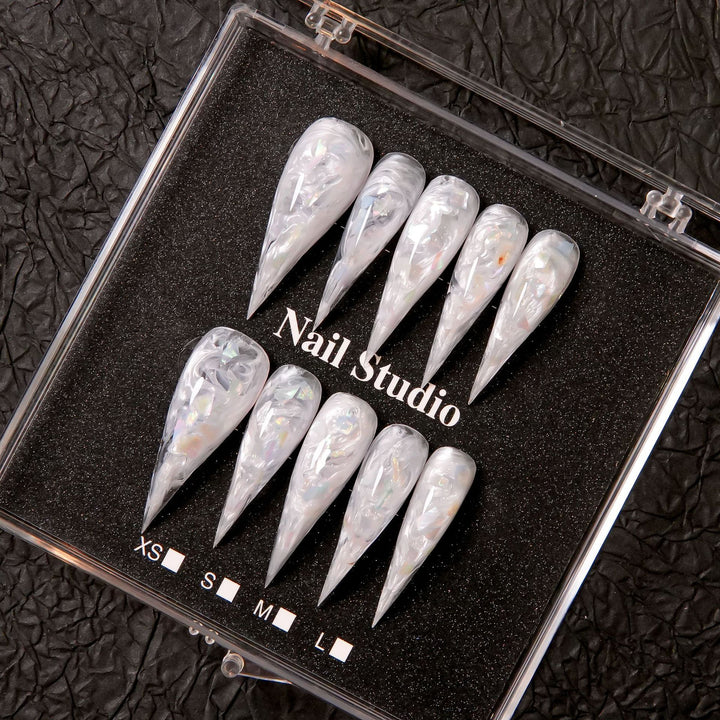 Künstlerische Stiletto Press-On Nagelverzierungen  1791254780