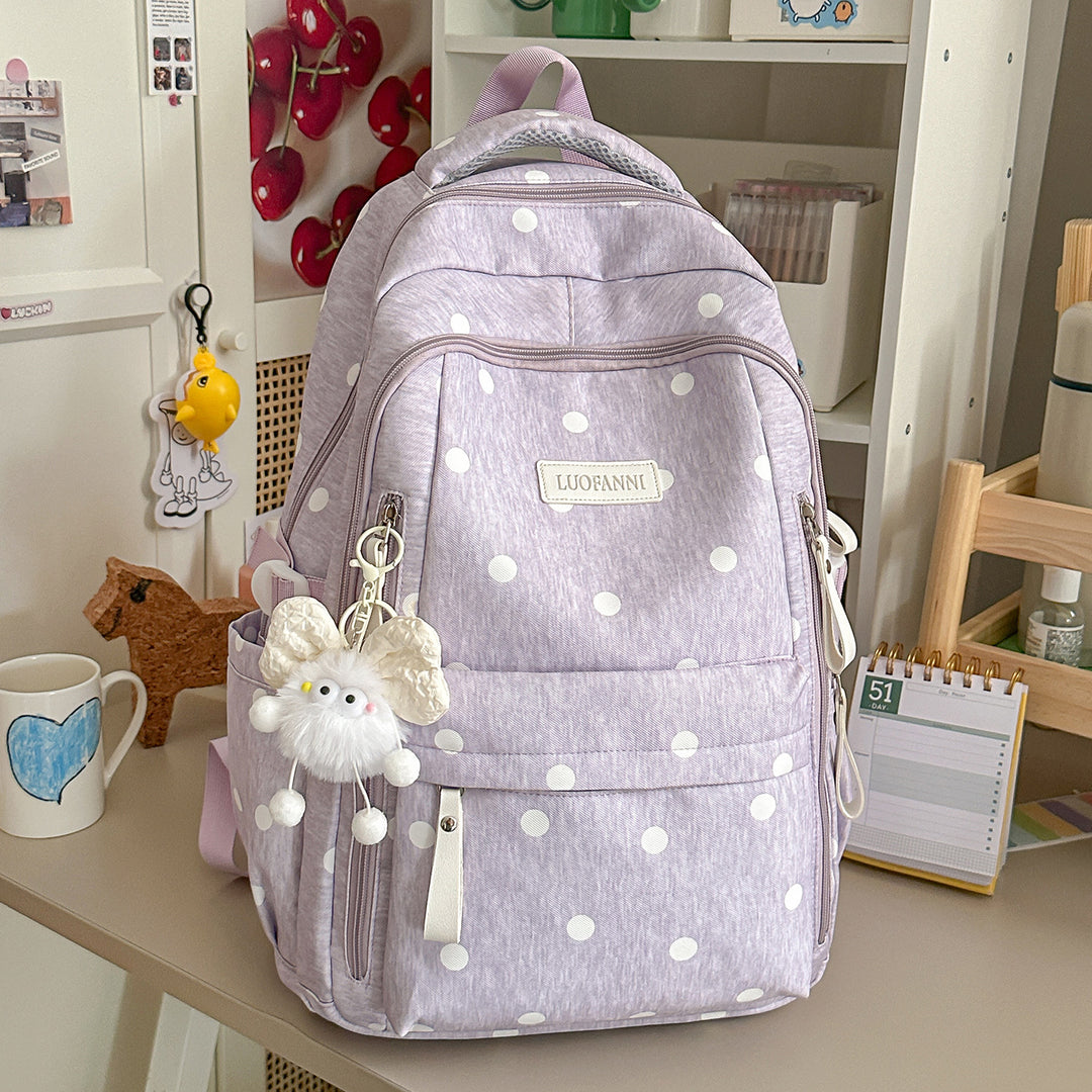 Stylische gepunktete Rucksack Karnz