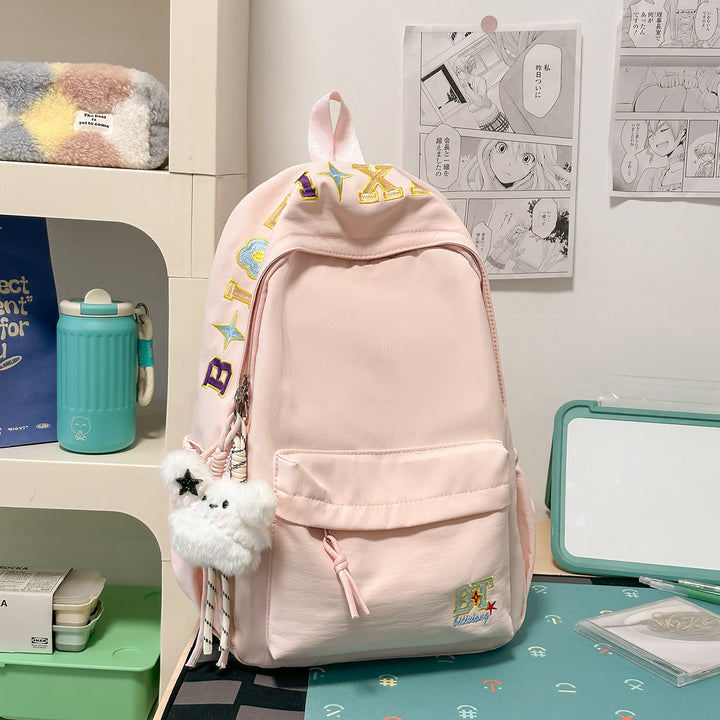 Trendy Bestickter Schulrucksack Karnz