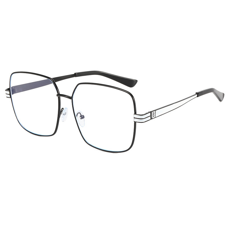 Damen modische quadratische Brille mit filigranem Metallrahmen Karnz
