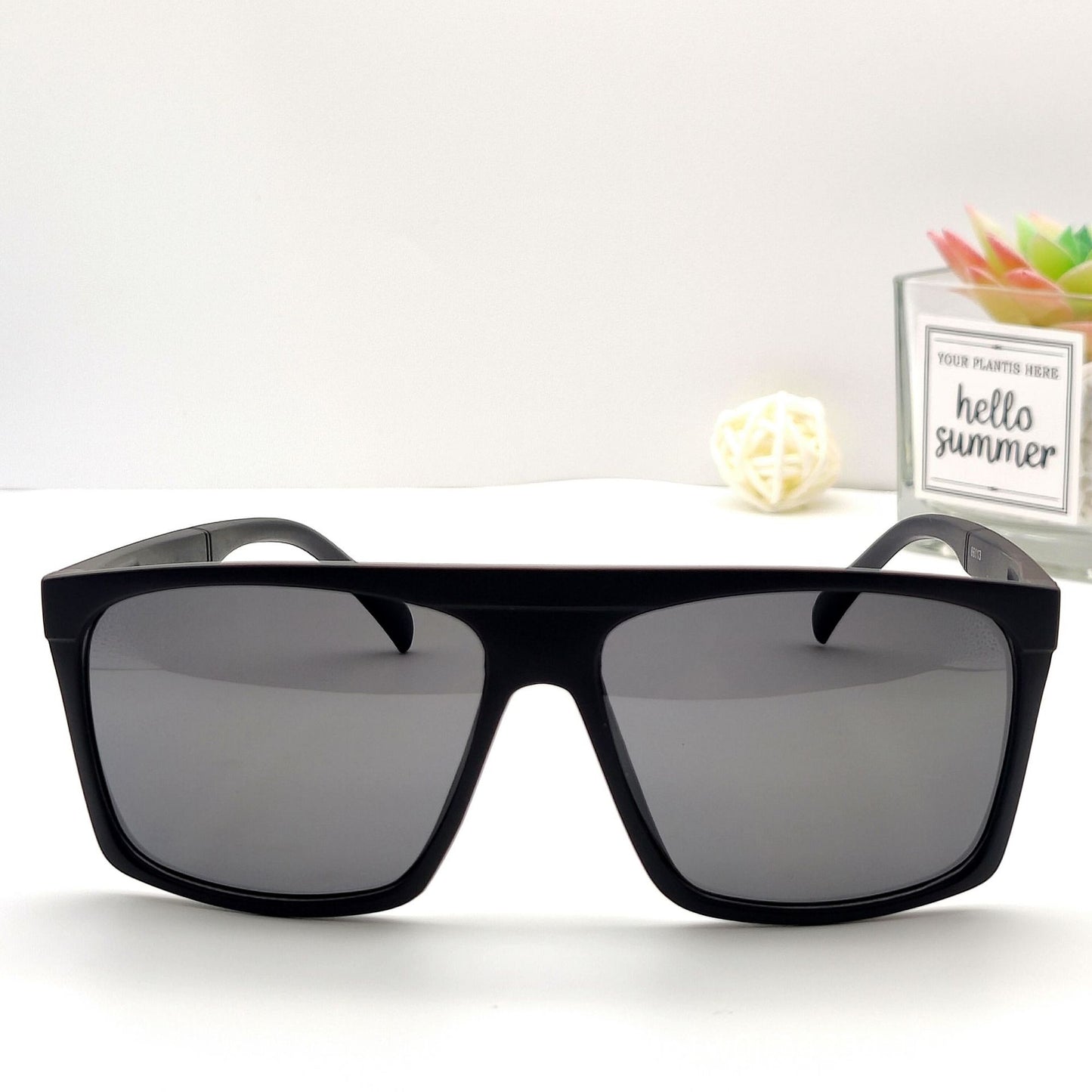 Damen Retro Oversized-Sonnenbrille Karnz