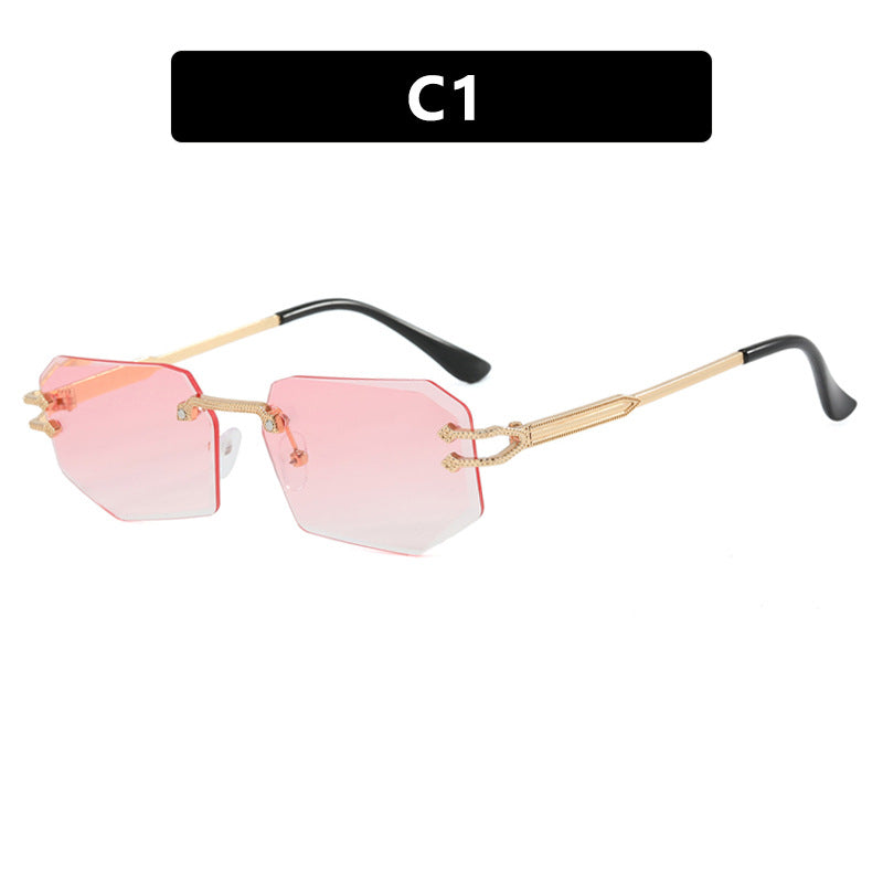 Damen geometrische Fashion-Sonnenbrille Karnz