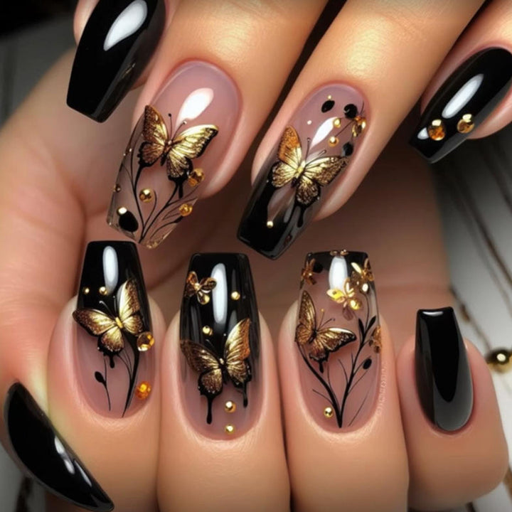 Künstlerisches Schmetterlings-Nagelkunst-Set Karnz