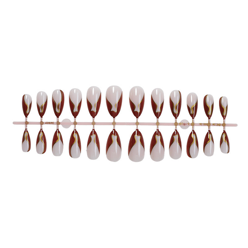 Künstlerisches Nageldesign-Set mit elegantem Schwirldesign Karnz
