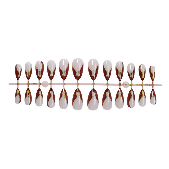 Künstlerisches Nageldesign-Set mit elegantem Schwirldesign Karnz