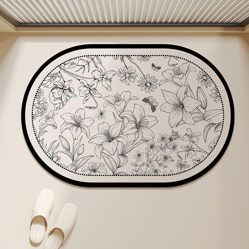 Floral-förmige dekorative Teppichmatte