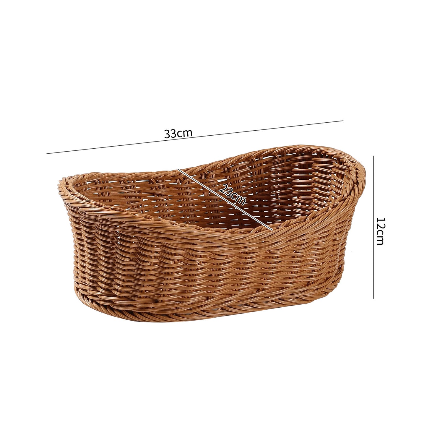 Unisex Eleganter ovaler Aufbewahrungskorb aus natürlichen Materialien Karnz