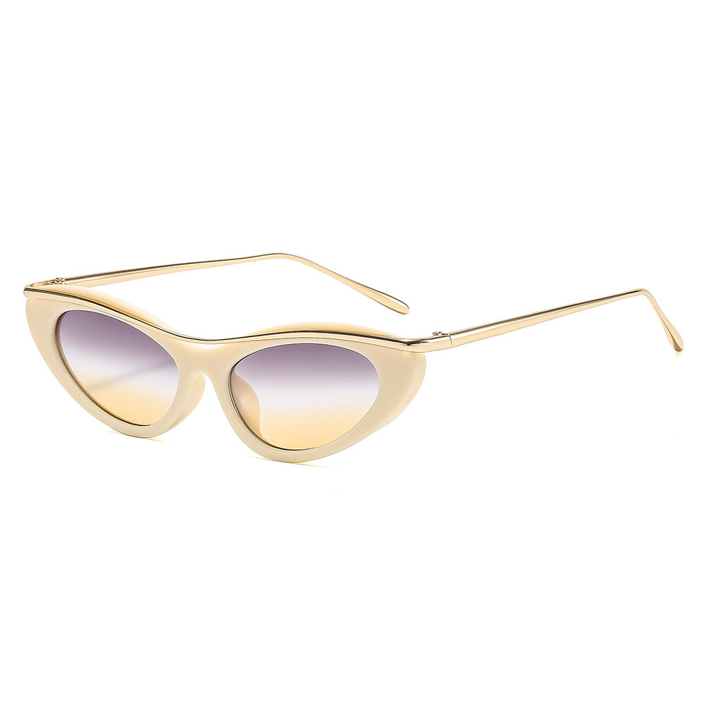 Damen Cat-Eye Sonnenbrille mit elegantem Metallrahmen Karnz