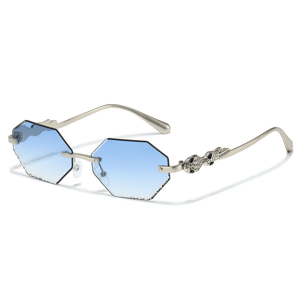 Modebewusste Statement-Hexagon-Sonnenbrille Karnz
