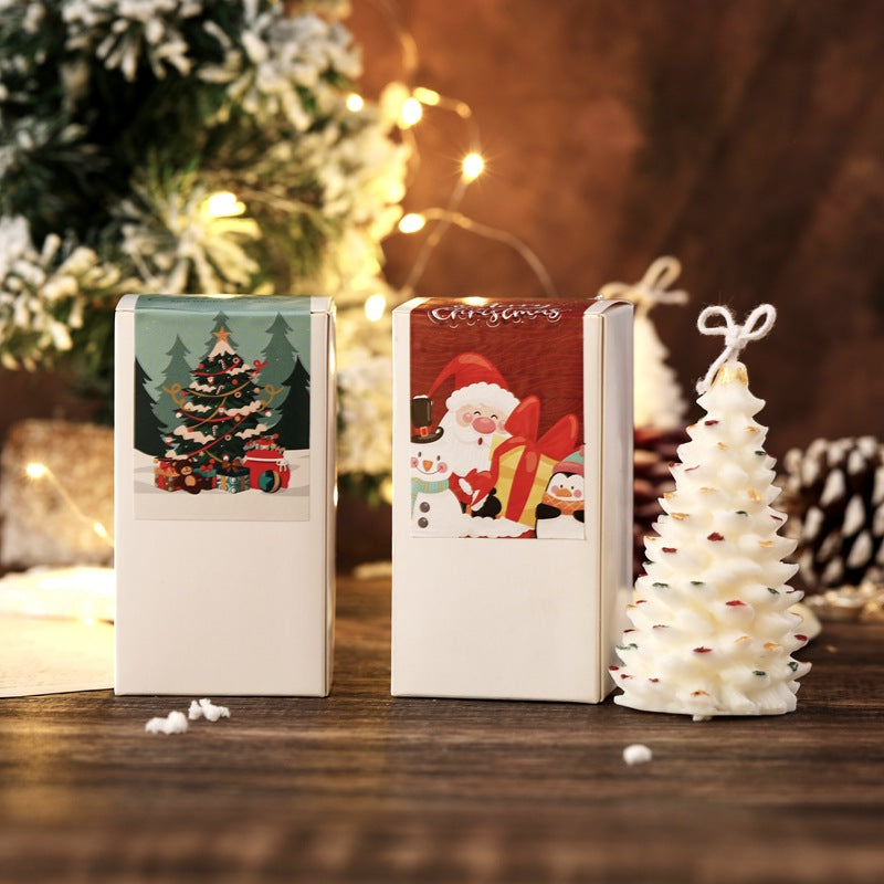 Weihnachtsbaumförmige hängende Schlaufe dekorative Sojakerze
