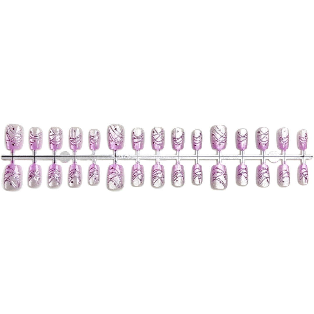 Künstlerisches Ombre-Design Press-On-Nagelset