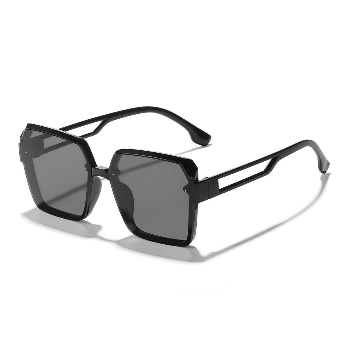 Damen oversized Sonnenbrille mit trendigem, transparentem Design Karnz