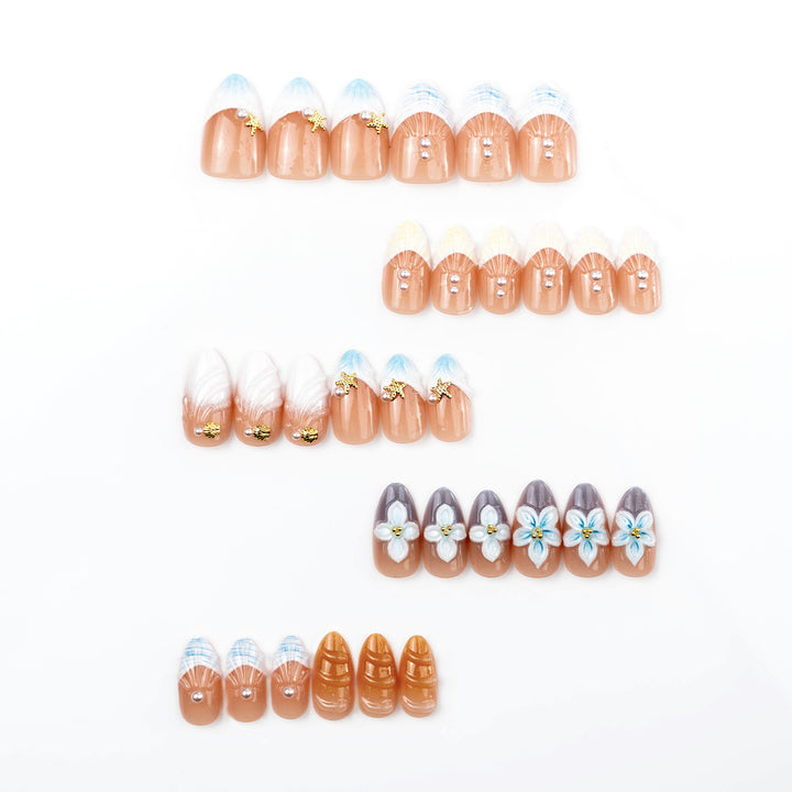 Floral Articulate Press-On Nail Set Karnz