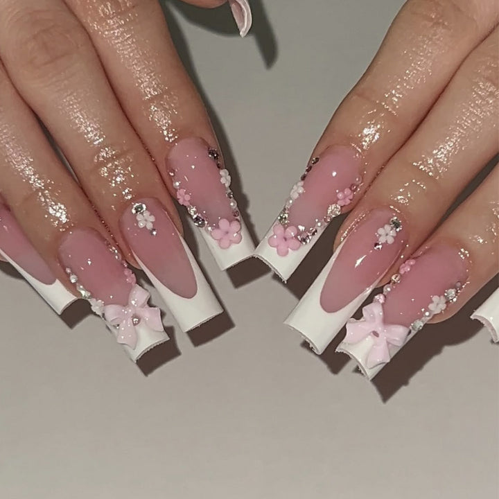 Dekorative florale Acryl-Nagelverlängerungen Karnz 1789713131