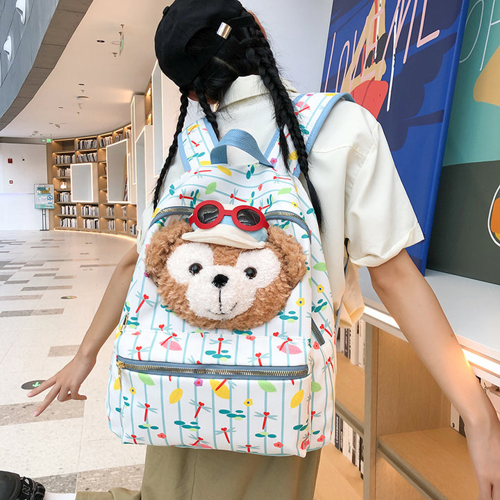 Verspielter Plüschtier-Rucksack