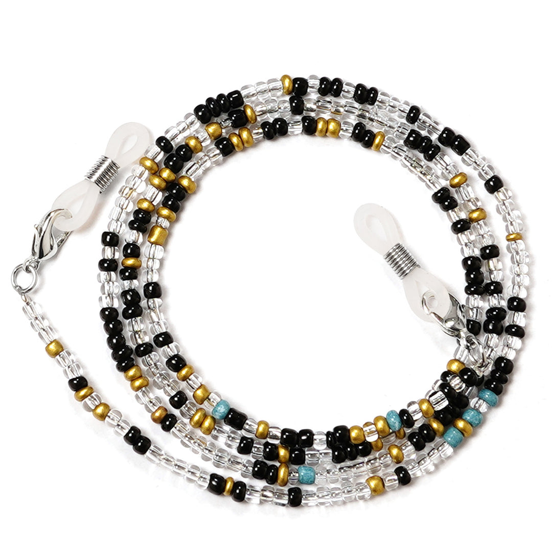 Bunte Artisan Perlen Brillen Kette Karnz