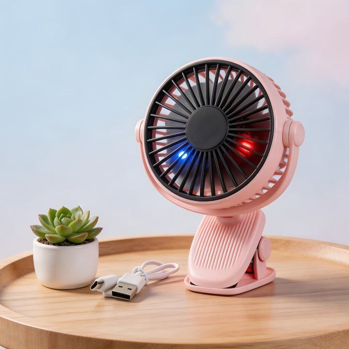 Unisex Tragbarer USB Tischventilator mit flexiblem Neigungswinkel Karnz