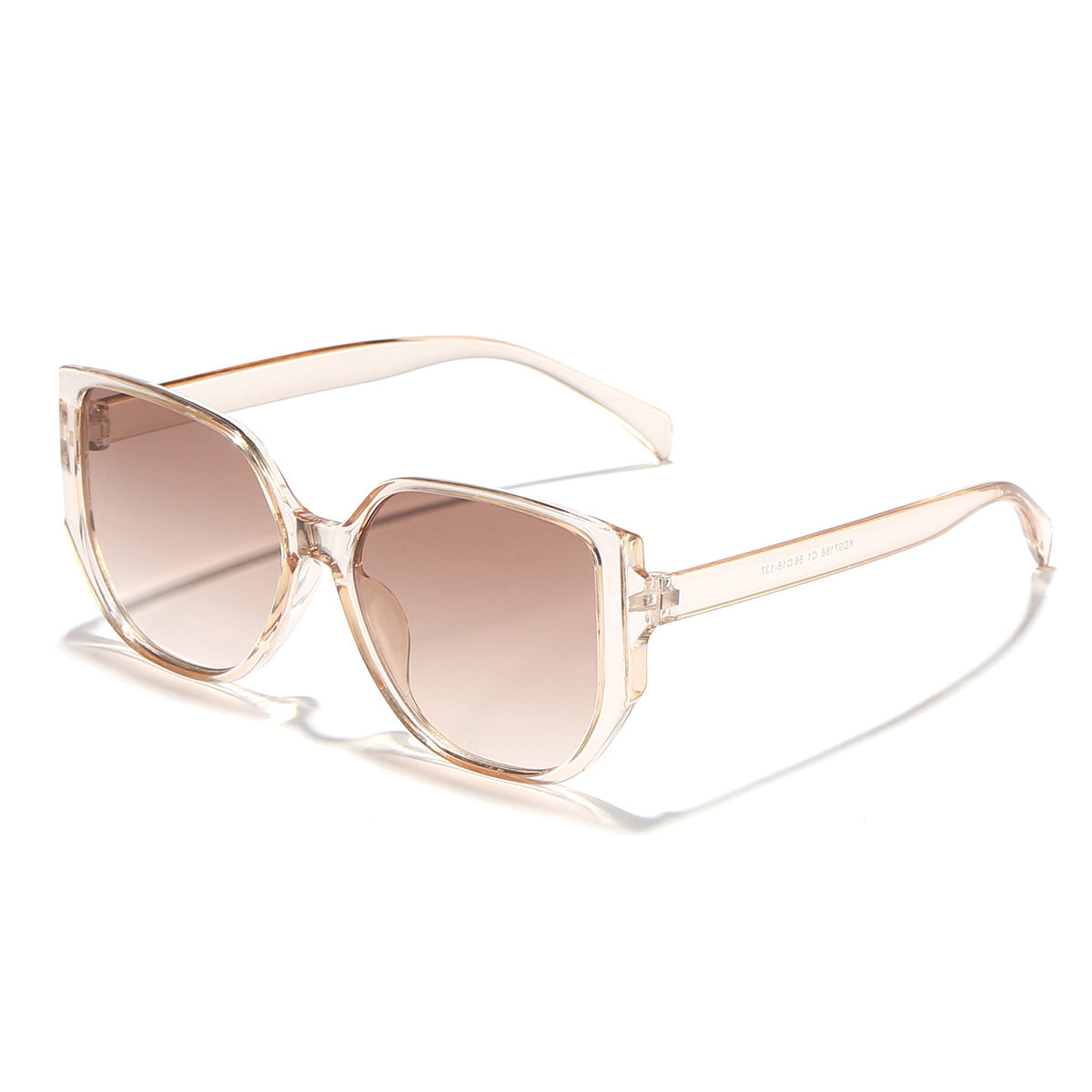 Damen modische quadratische Sonnenbrille mit breitem Rahmen und UV-Schutz Karnz