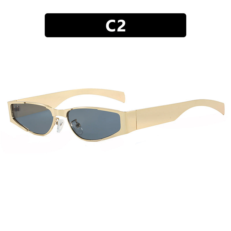 Damen elegante schmal geschnittene Sonnenbrille mit UV-Schutz Karnz