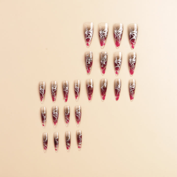 Künstlerisches Stiletto-Nagelkunst-Set Karnz