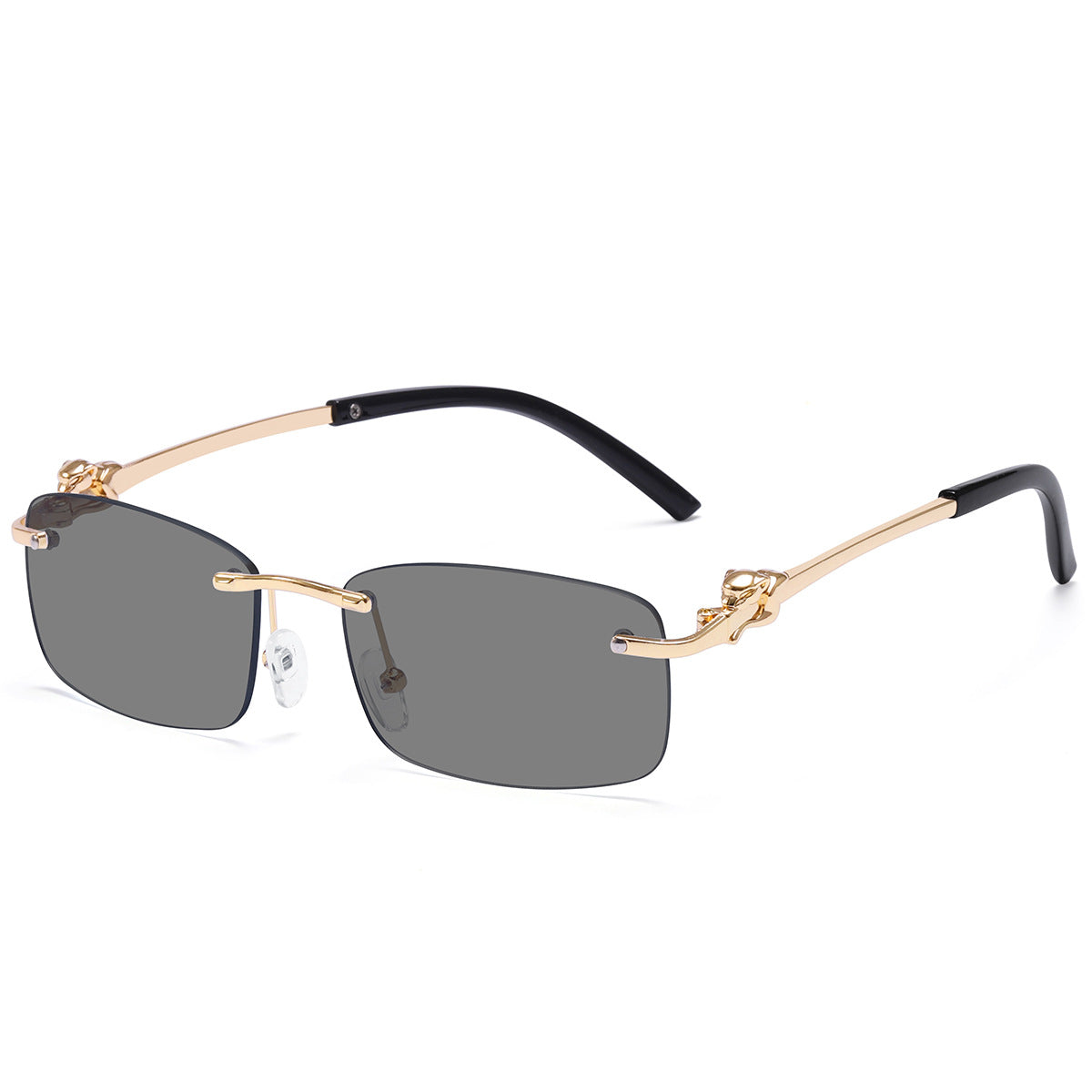 Damen elegante Sonnenbrille mit aufwendig gestaltetem Metallrahmen Karnz
