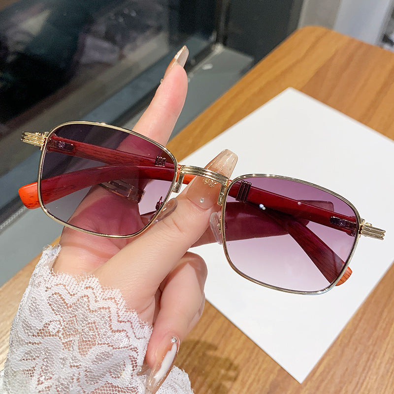 Damen Sonnenbrille mit luxuriösem Holzrahmen Karnz