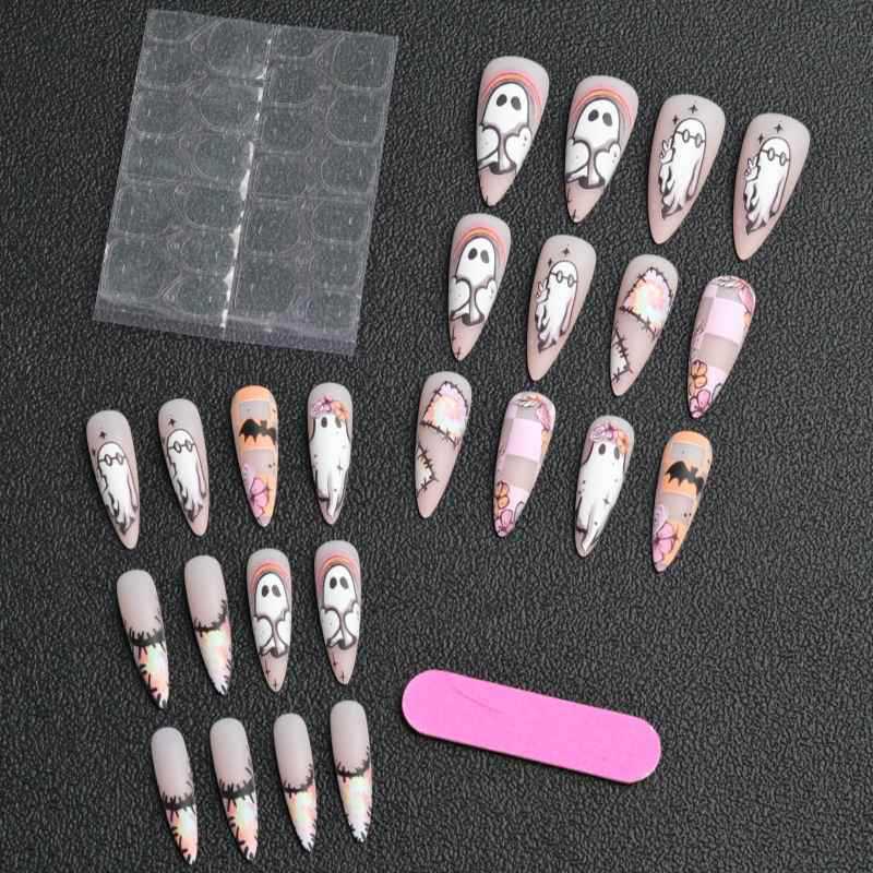 Künstlerisches Halloween-Themen-Nagel-Set Karnz