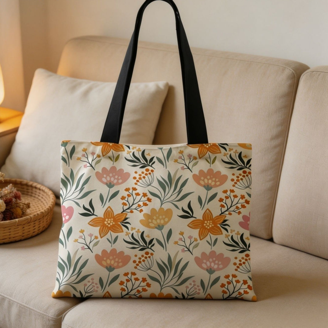 Künstlerische florale Druck-Canvas-Tasche