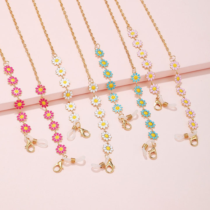 Floral Charm Brillen Kette Karnz