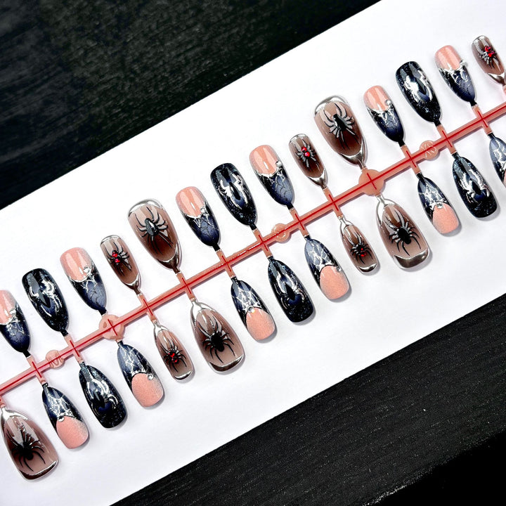 Spider-Themen Press-On Nagelkunst Set