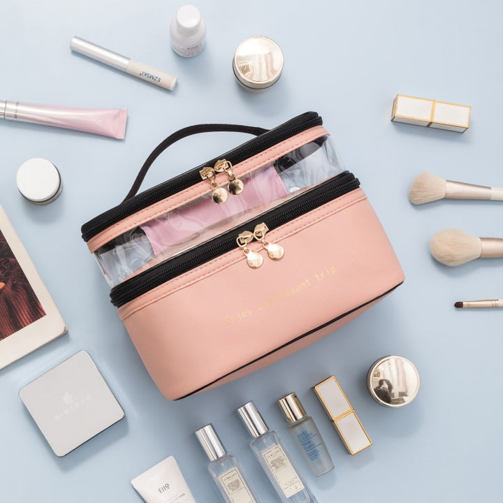 Dual-Layer Transparenter Kosmetik Organizer Karnz