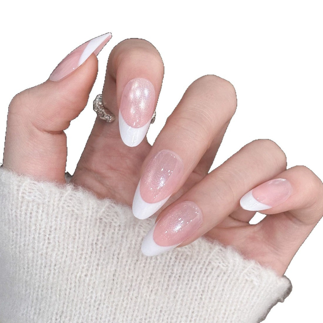 Elegante Ombre Druck-On-Nagelerweiterungen