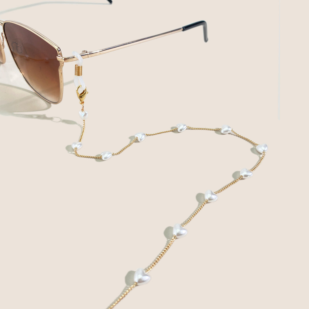 WoSunglasses mit dekorativer Kette Karnz