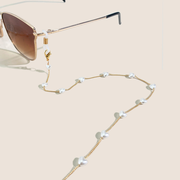 WoSunglasses mit dekorativer Kette Karnz
