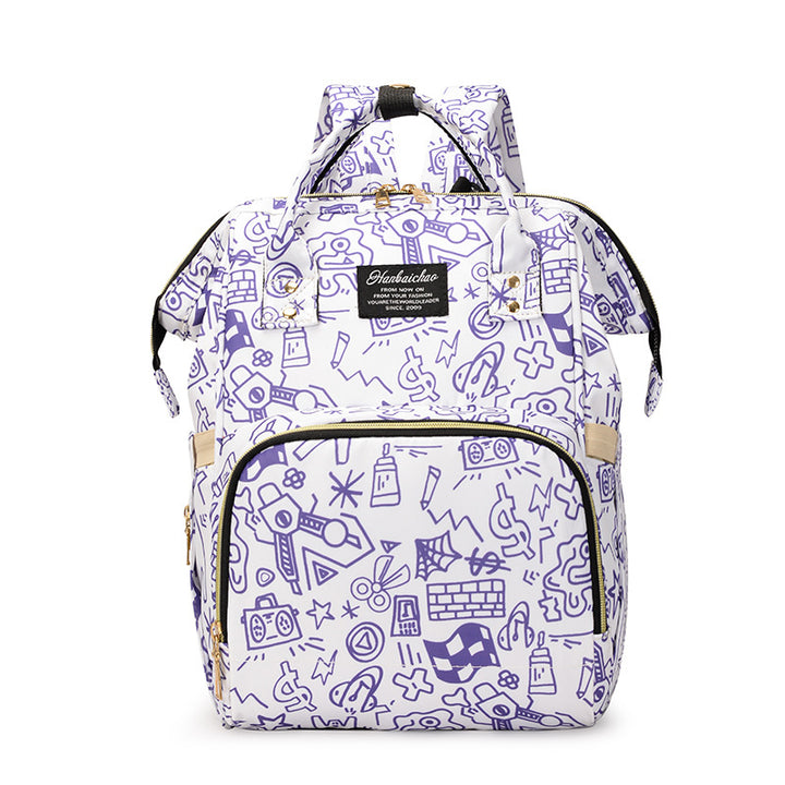Künstlerisch gemusterter Rucksack
