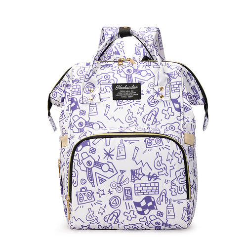Künstlerisch gemusterter Rucksack