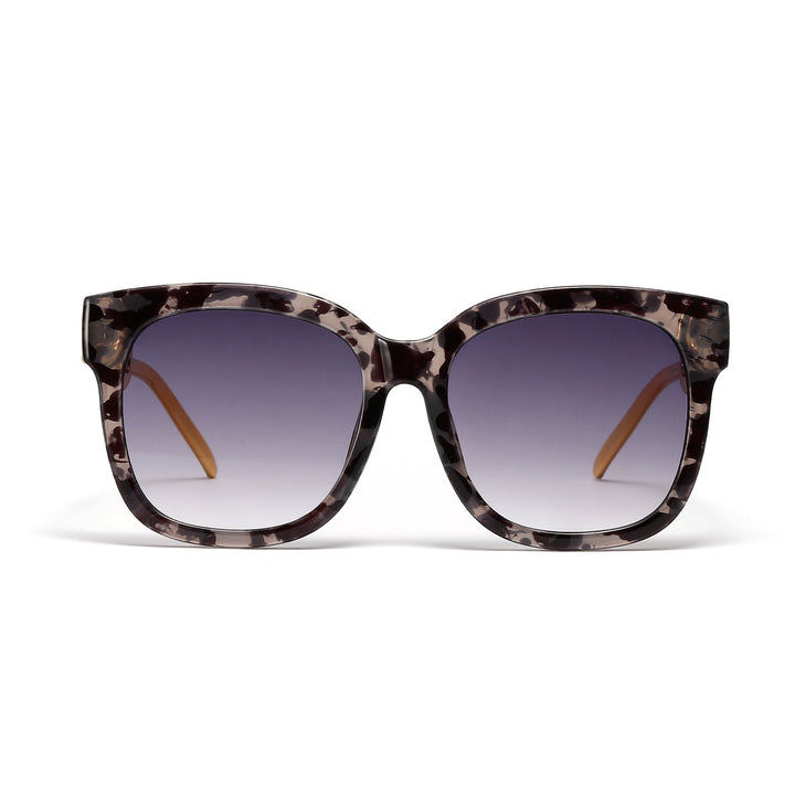 Damen modische oversized Sonnenbrille mit luxuriösem Kettenrahmen Karnz