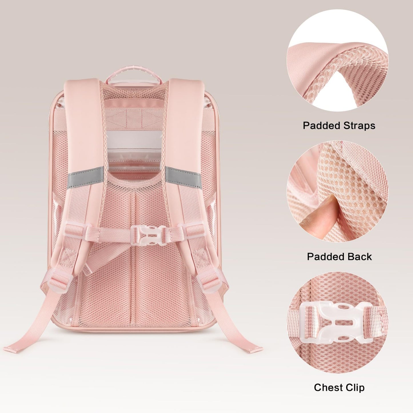 Unisex durchsichtiger Rucksack mit mehreren Fächern und atmungsaktivem Design Karnz