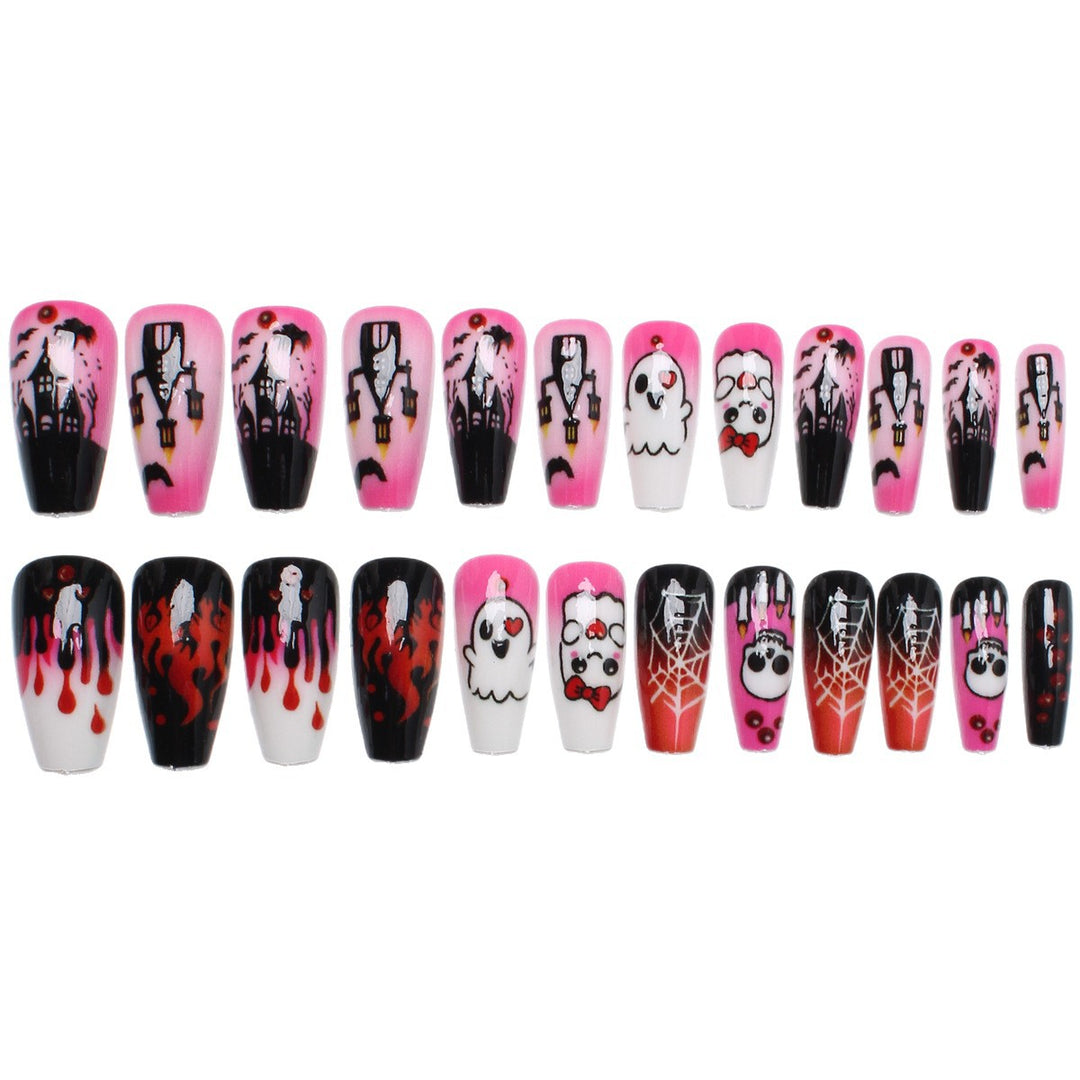 Kreatives Halloween Kunstnagel-Set Karnz