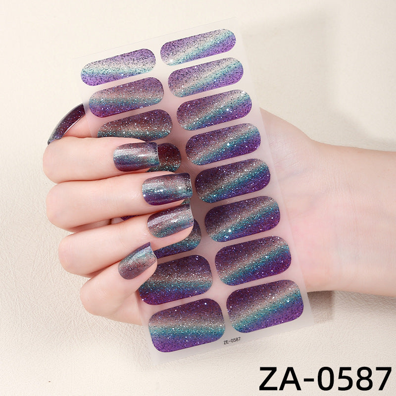 Glitzerverlauf Nagelüberzüge