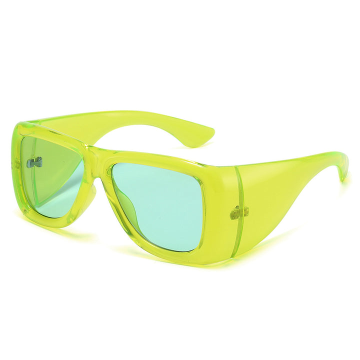 Oversized modegetriebenen Shield-Sonnenbrillen Karnz