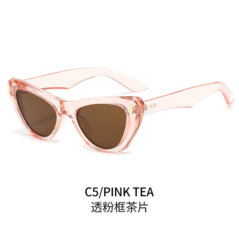 Damen Cat-Eye Sonnenbrille mit eleganten akzentuierten Rahmen Karnz