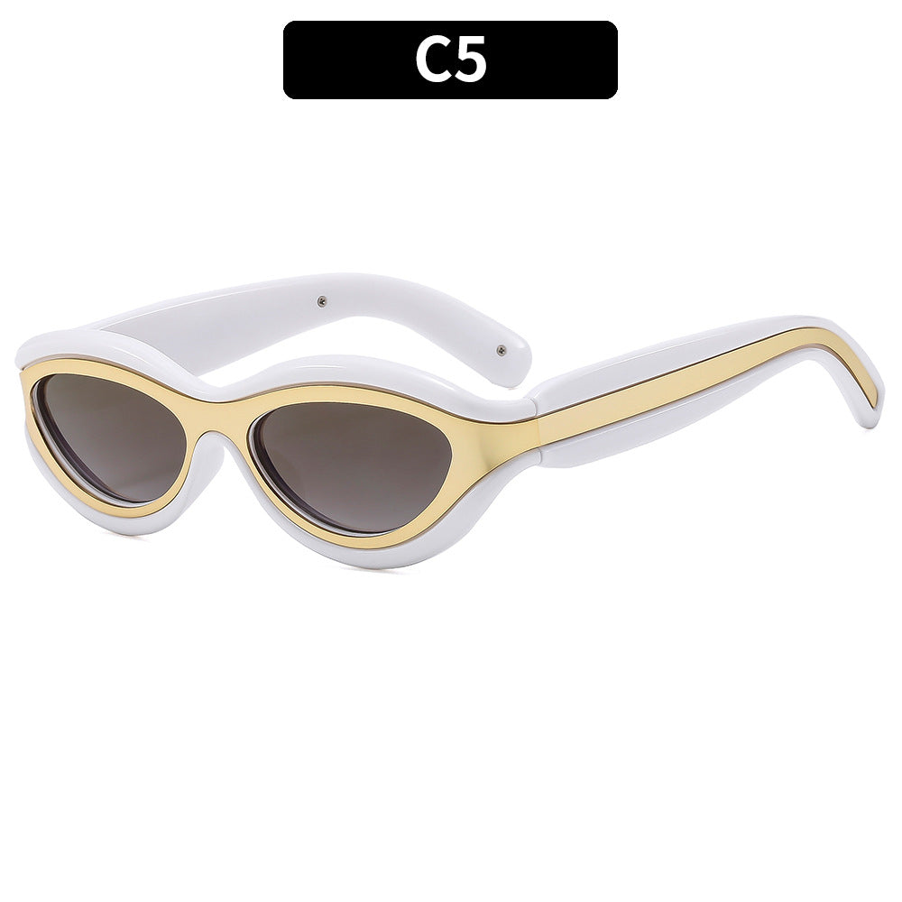 Schicke Retro Katzenaugen Sonnenbrille